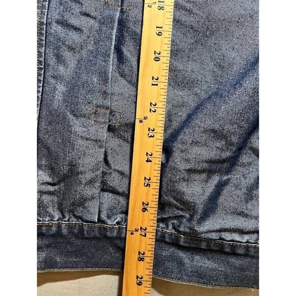 US Polo ASSN Jacket‎ Trucker Adult Large Blue Denim Long Sleeve Button Oversized - Picture 11 of 11